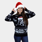 Suéter de Navidad para Familia Join The Merry Side mujer