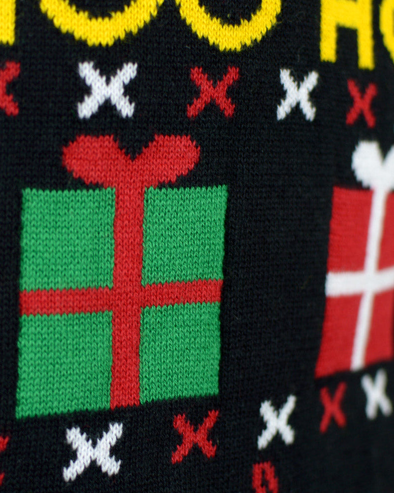 Suéter de Navidad Familia Regalos y Muñecos Algodón Orgánico Santa