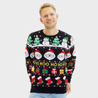 Suéter de Navidad para Familia Santa, Regalos y Muñecos Algodón Orgánico Hombre