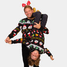 Suéter de Navidad Niño y Hombre Santa, Regalos y Muñecos Algodón Orgánico