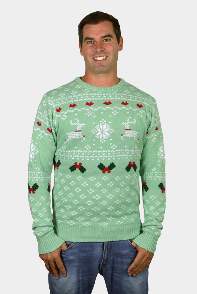Suéter de Navidad para Familia Verde Sweet Christmas Hombre