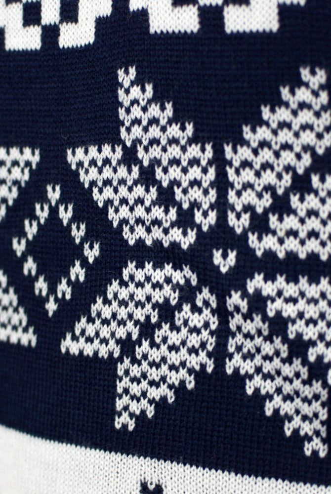 Suéter de Navidad para Hombre Azul Polo Norte detalle