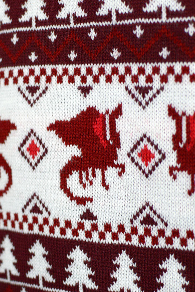 Suéter de Navidad para Hombre Christmas is Coming Dragón