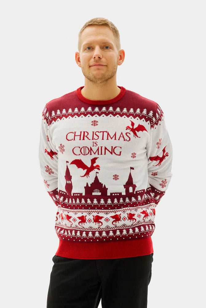 Christmas is Coming Suéter de Navidad para Hombre