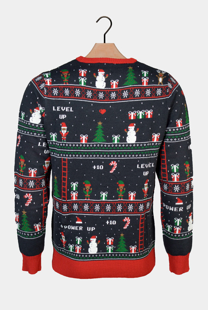 Suéter de Navidad para Hombre Gaming Vintage