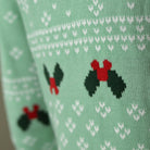 Suéter de Navidad para Hombre Verde Sweet Christmas Detalle