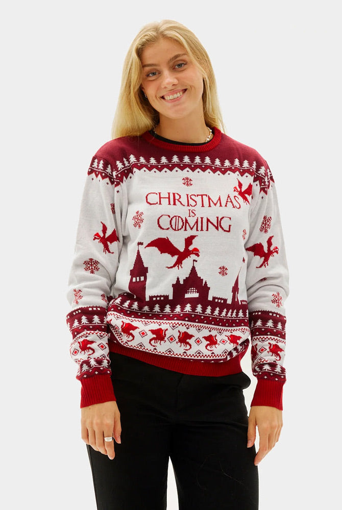Christmas is Coming Suéter de Navidad para Mujer