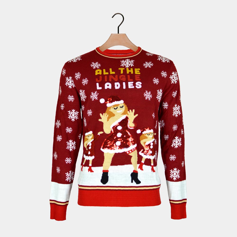 Suéter de Navidad para Mujer Jingles Ladies Lentejuelas