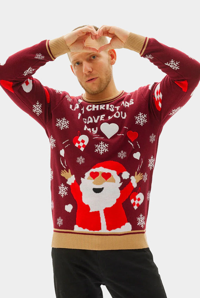 Suéter de Navidad para Mujer Last Christmas I gave you my Heart Hombre