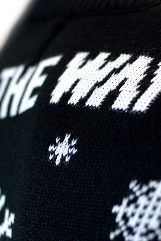Suéter de Navidad para Mujer The Santalorian detalle 2