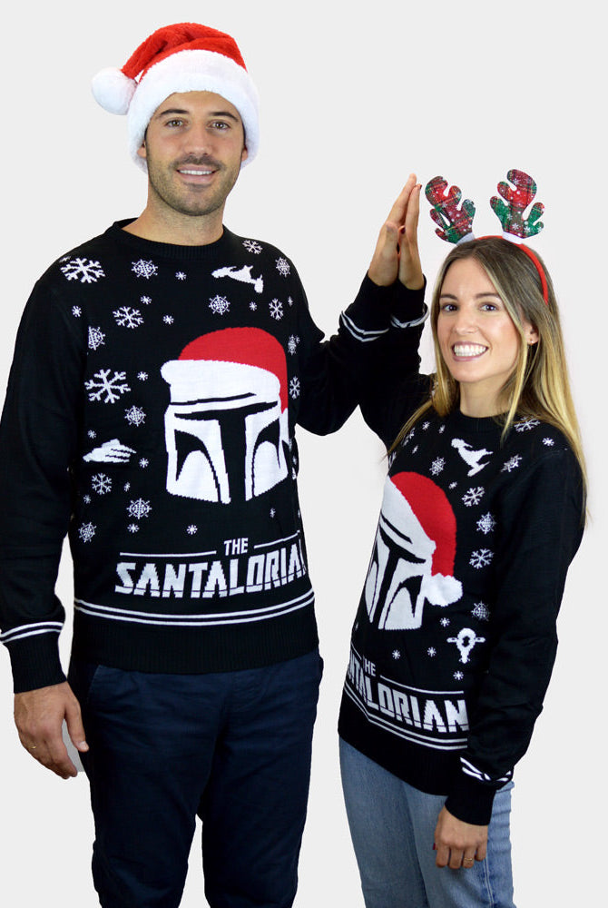 Suéter de Navidad para Mujer The Santalorian pareja