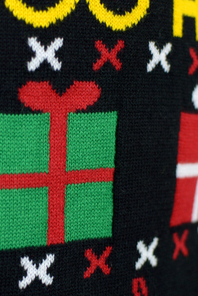 Suéter de Navidad Niña y Niño Santa Regalos y Muñecos Algodón Orgánico