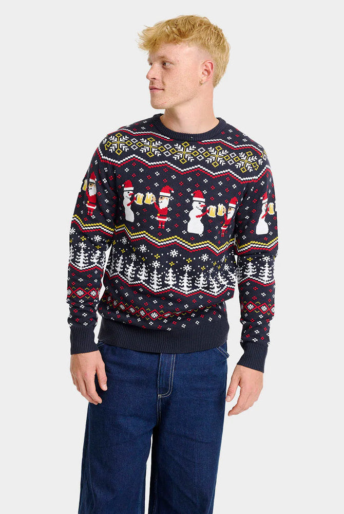 Suéter de Navidad hombre Cheers Santa