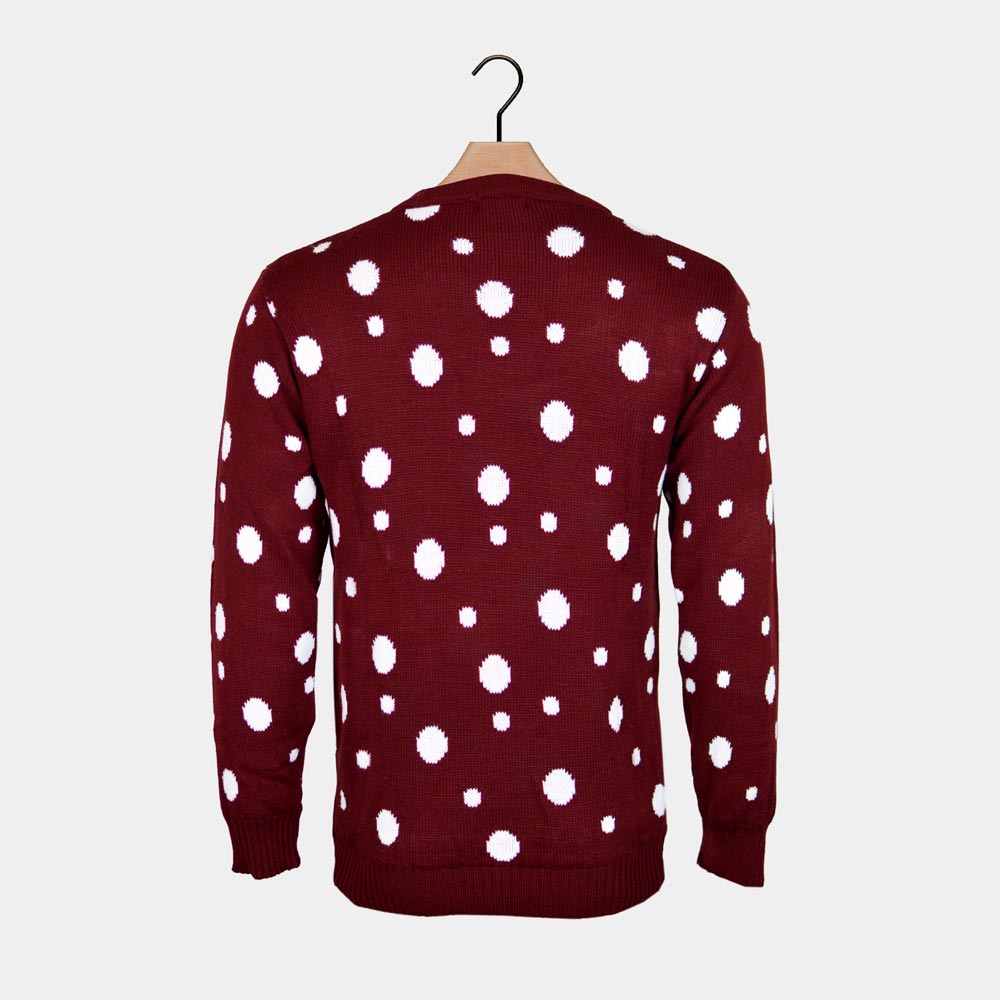 sueter de Navidad para Hombre Reno Batman Papá Noel Superman Espalda