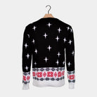 sueter de Navidad para Hombre Santa Descargando Espald