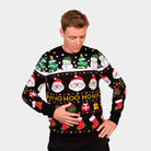 Suéter de Navidad para Hombre Santa, Regalos y Muñecos Algodón Orgánico