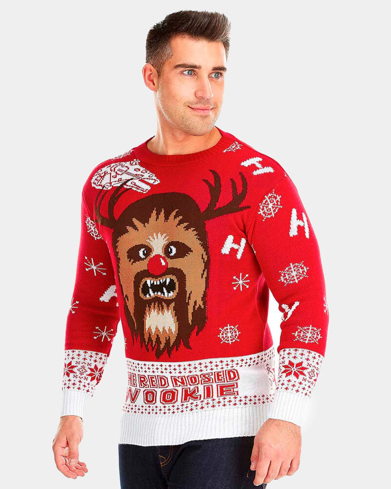 sueter de Navidad Star Wars para Mujer Wookiee Hombre