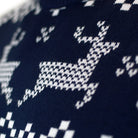 Suéter de Navidad para Niña y Niño Azul Polo Norte reno