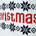 Suéter de Navidad Parejas Azul Papá Noel Reno Rudolph Algodón Orgánico Detalle Nieve