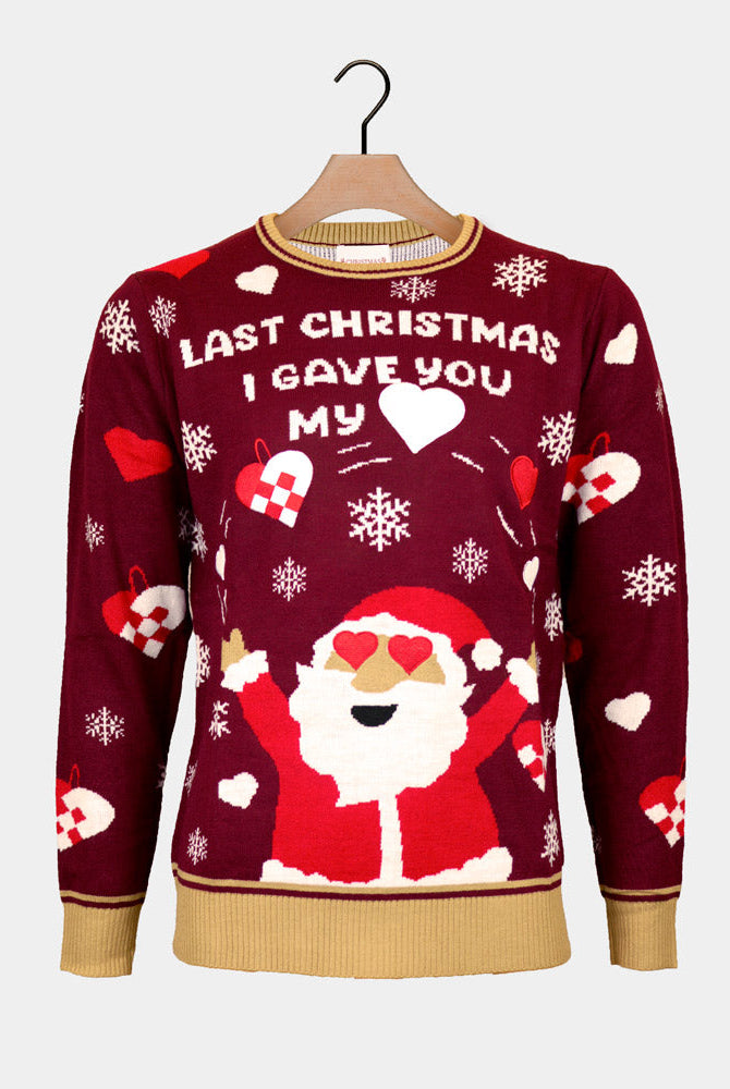 Suéter de Navidad Parejas Last Christmas I gave you my Heart