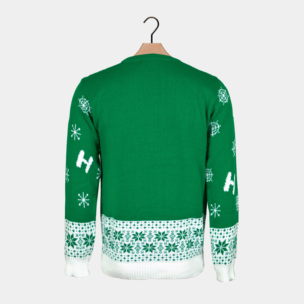 sueter de Navidad Parejas Yoda Star Wars Espalda