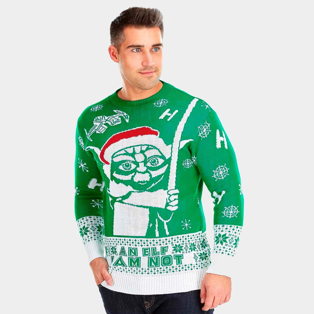 sueter de Navidad Parejas Yoda Star Wars Hombre