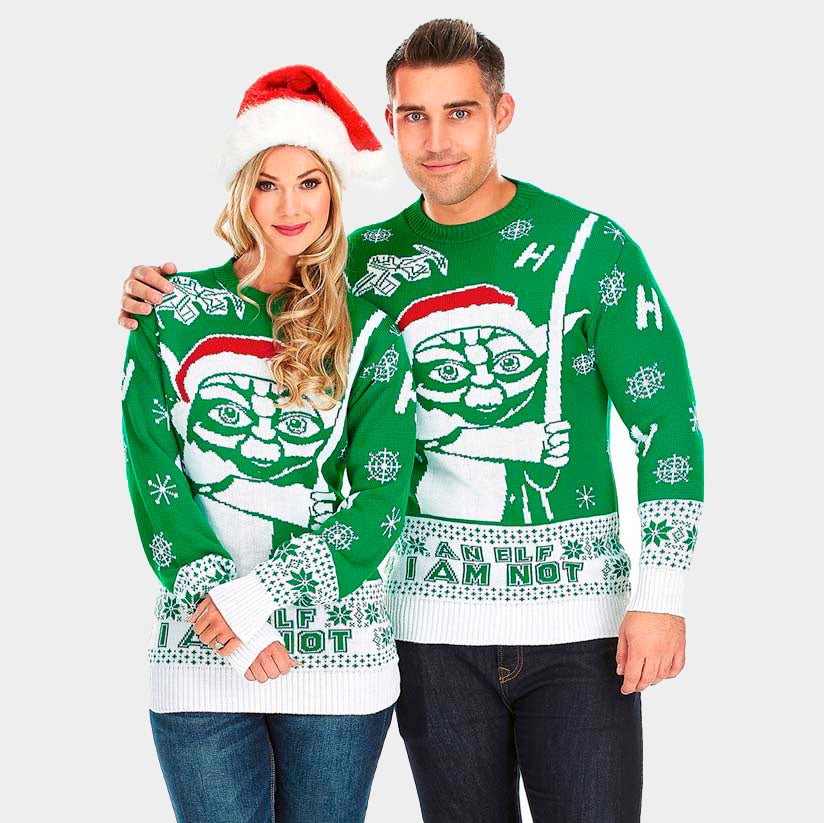 sueter de Navidad Parejas Yoda Star Wars