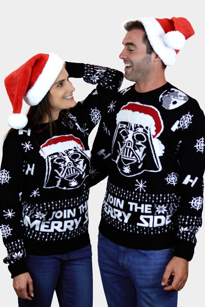 Suéter de Navidad Parejas Join The Merry Side