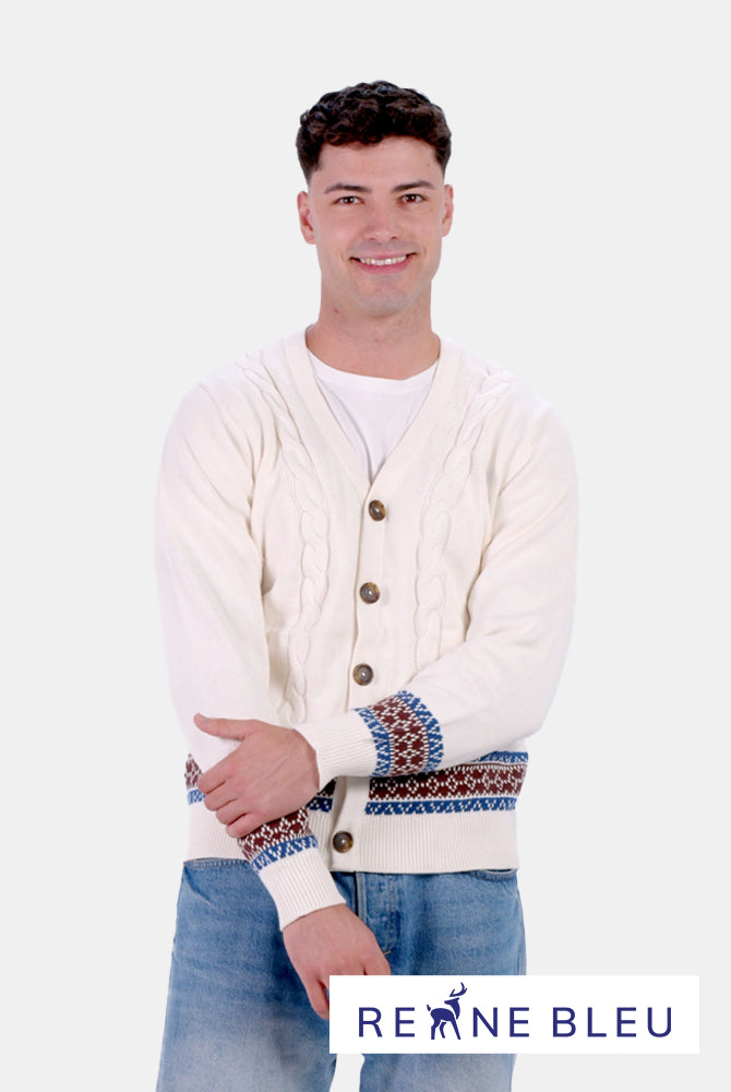 Suéter para Hombre Cárdigan de Algodón Orgánico Renne