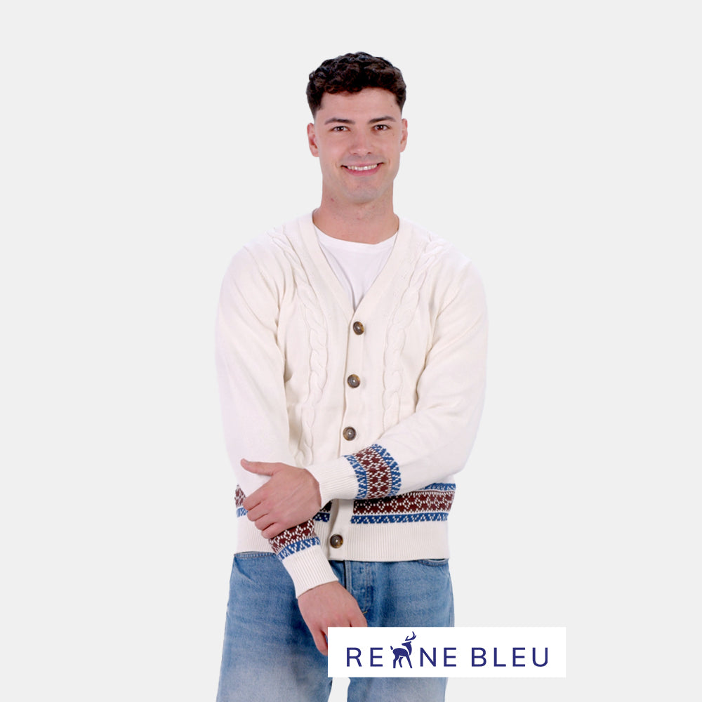 Suéter para Hombre Cárdigan de Algodón Orgánico Renne