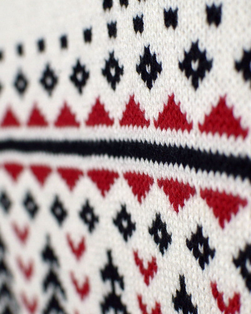 Suéter de Navidad Beige cuello alto Hombre Elegante  Algodón Orgánico