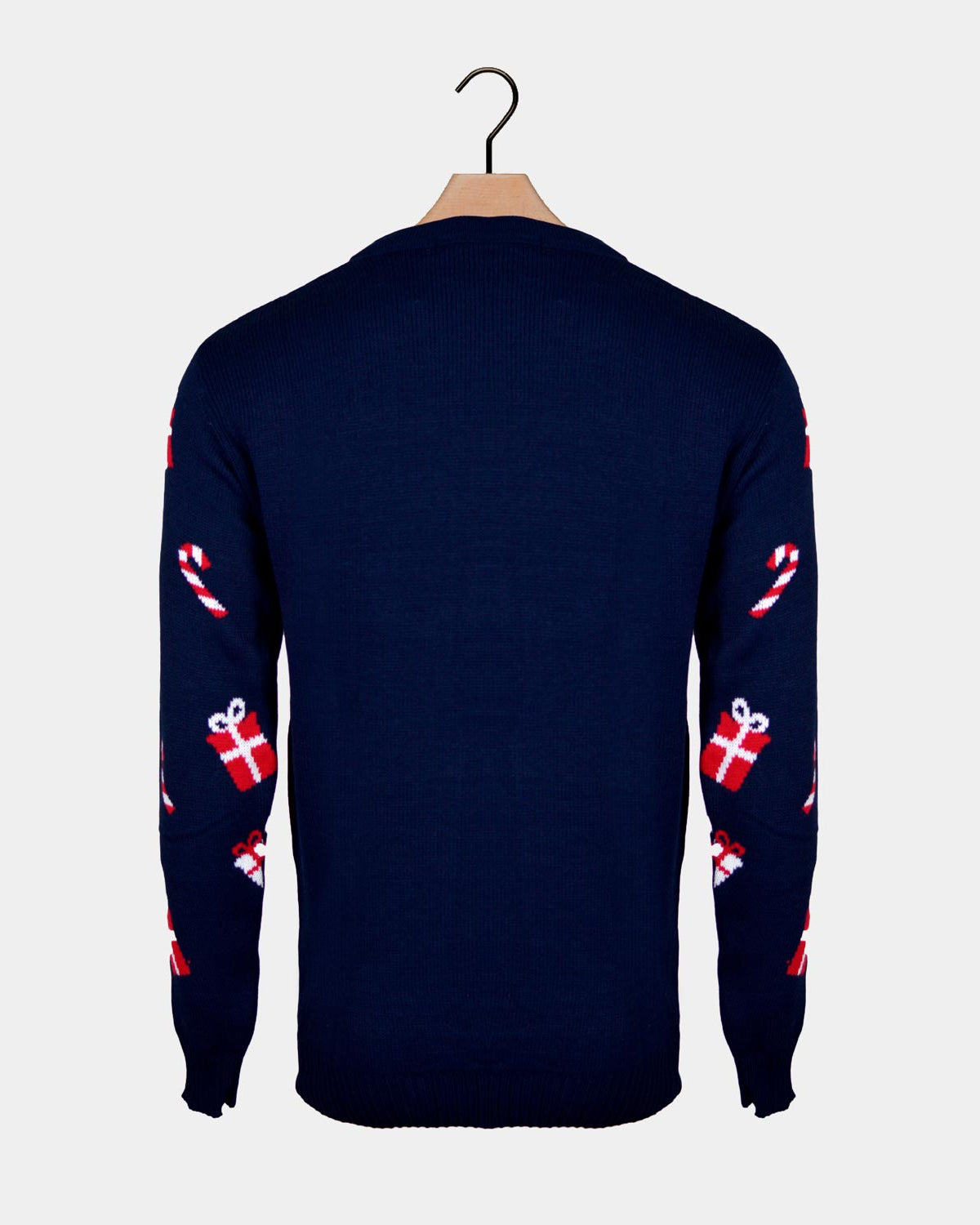 sueter Navideño para Hombre Papá Noel y Elfo Espalda