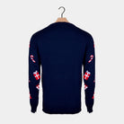 sueter Navideño para Hombre Papá Noel y Elfo Espalda