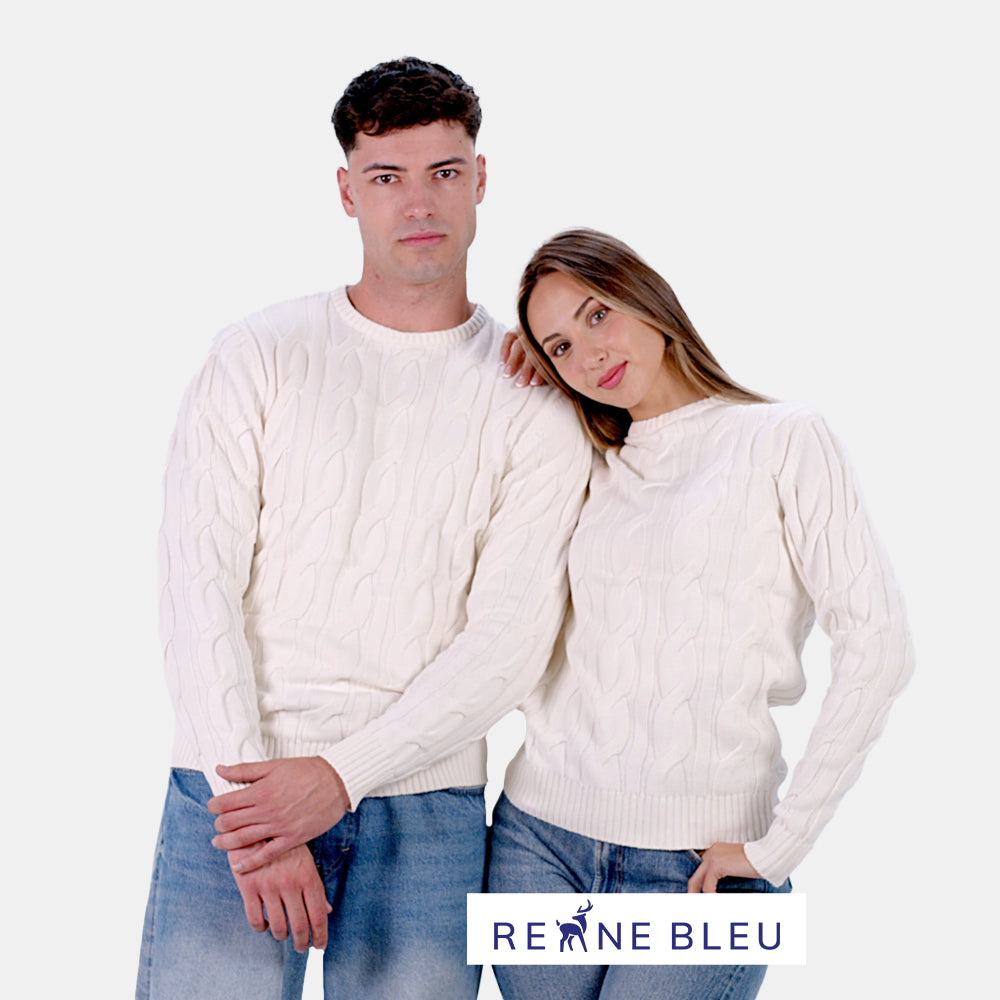 Suéter de Pareja de Algodón Orgánico Snowfall