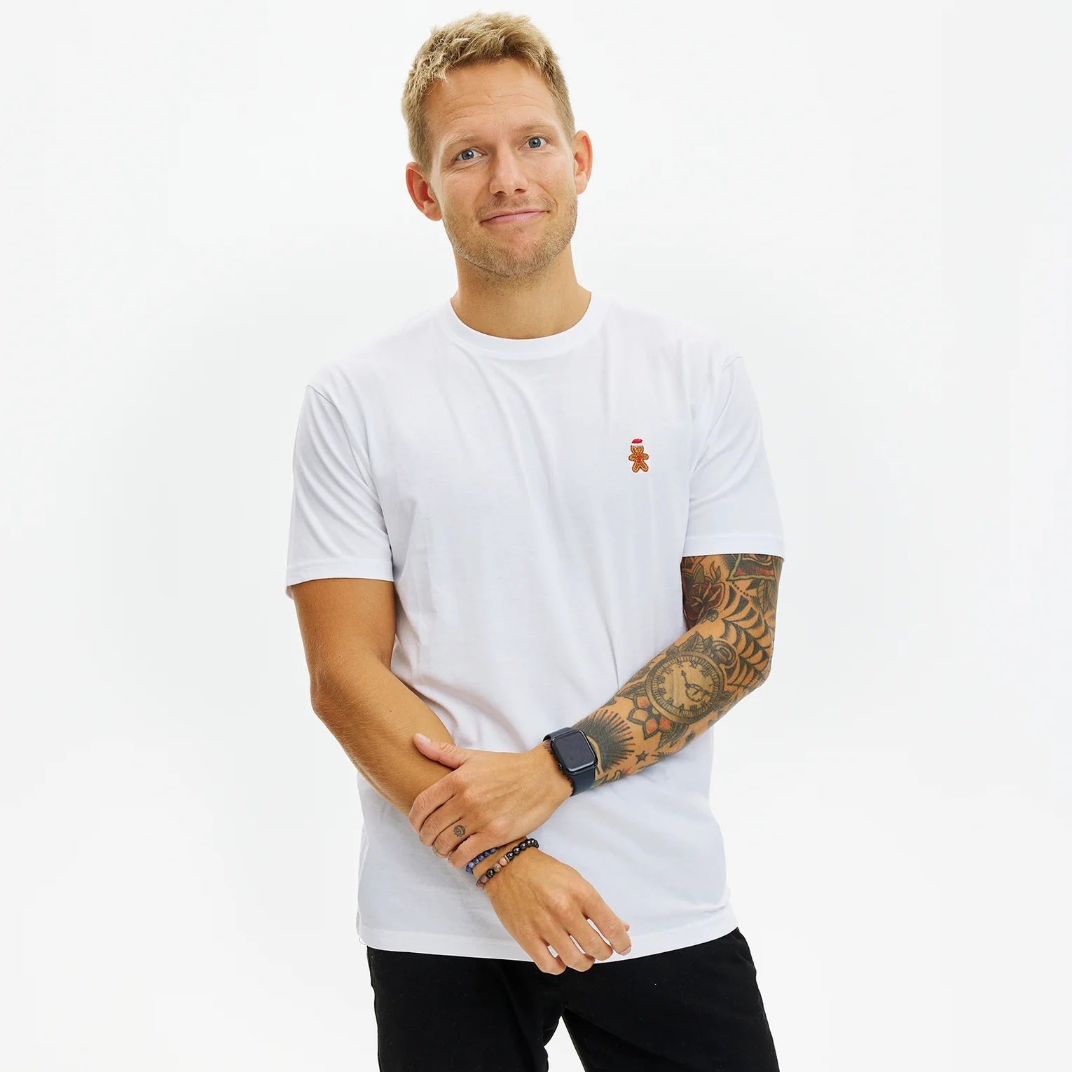 playera de Navidad para Hombre y Mujer Blanca Gingercookie