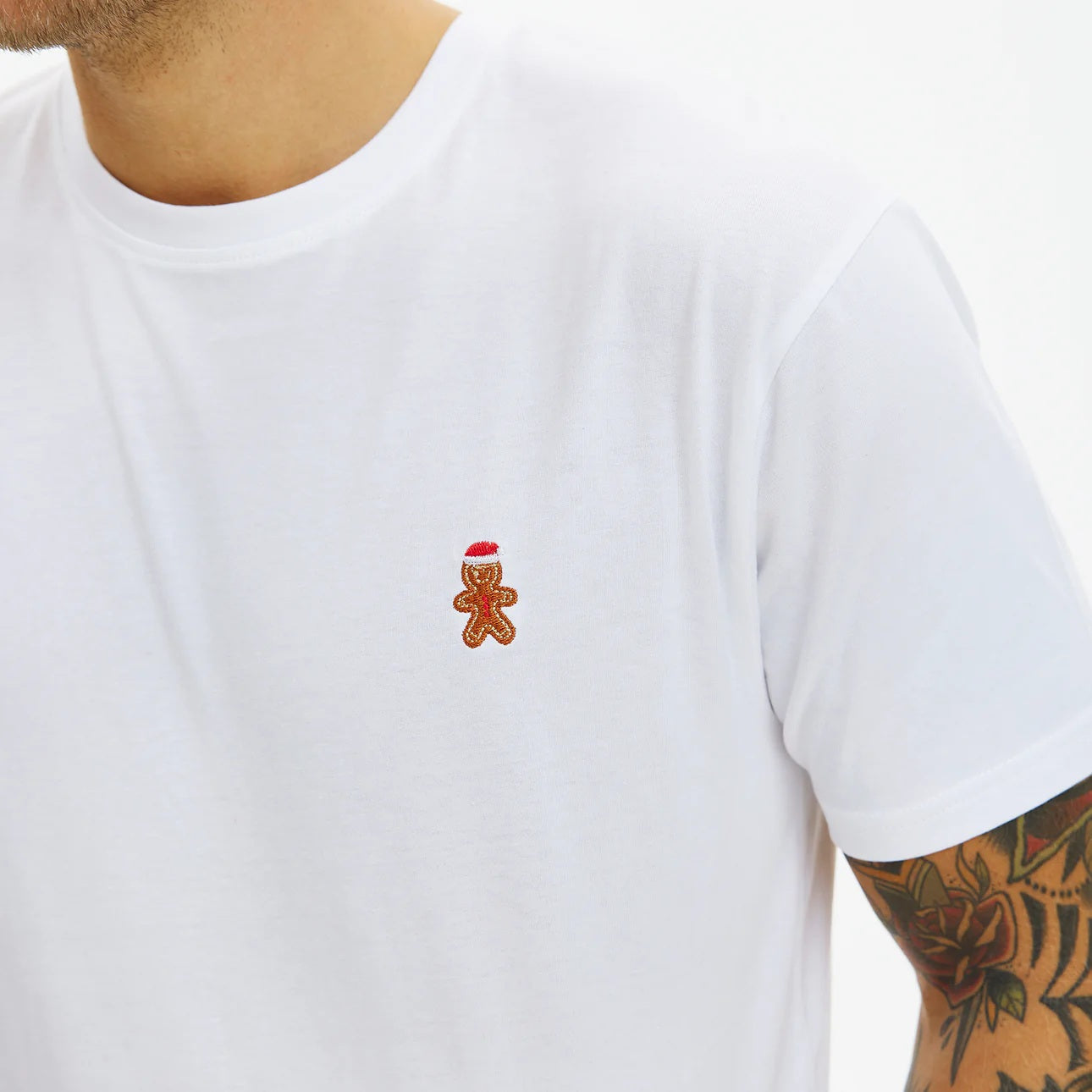 playera de Navidad Blanca para Hombre y Mujer Gingercookie
