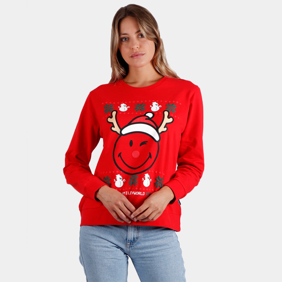 Sudadera de Navidad Smile Mujer – Suéter Navideño