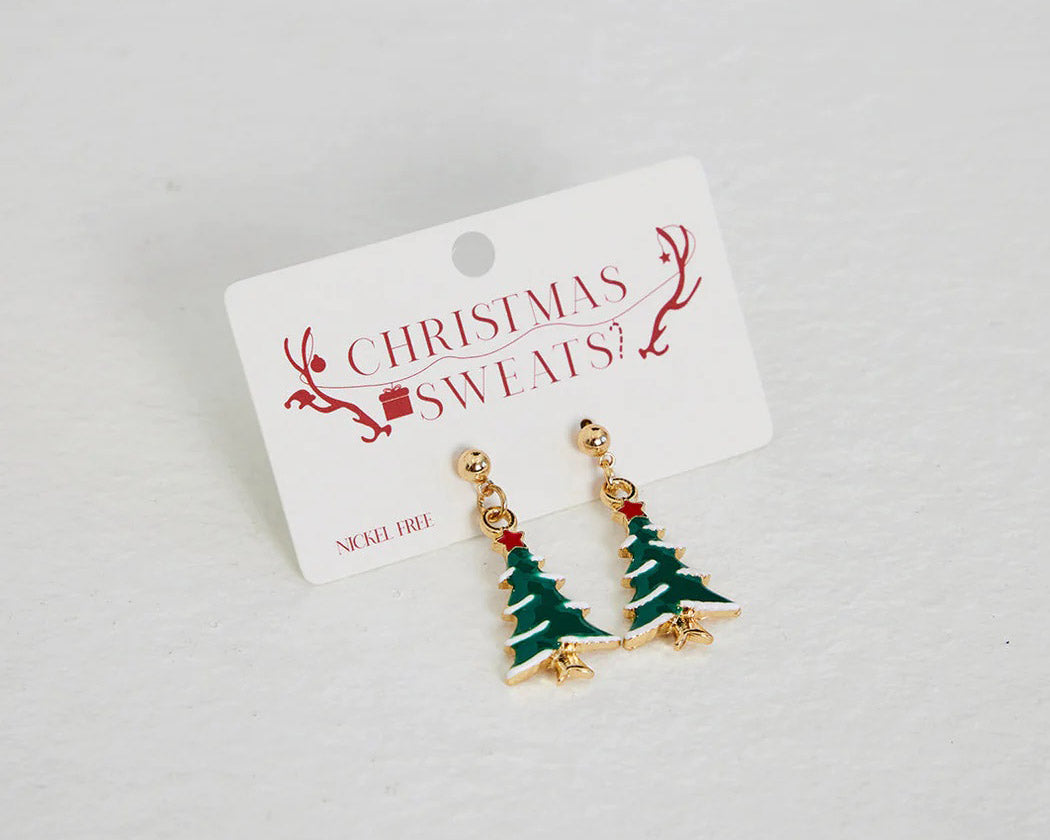 Aretes de Navidad Árbol de Navidad