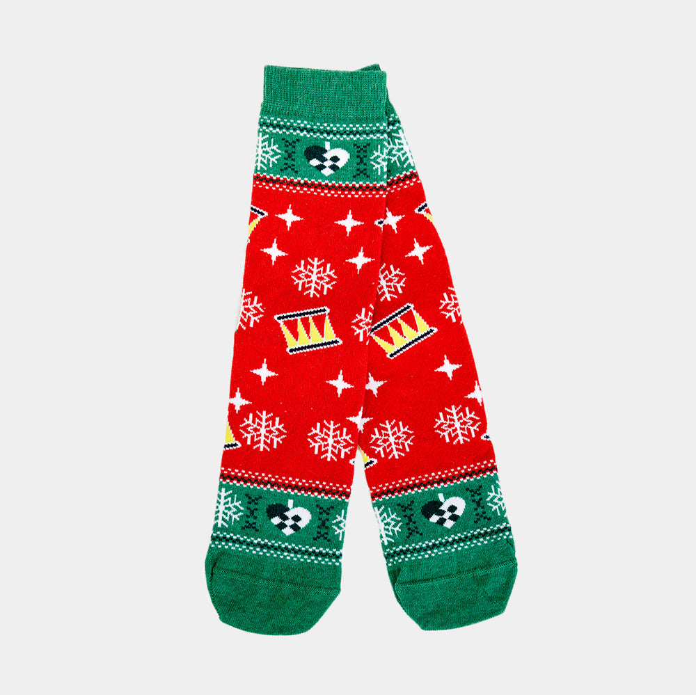 Calcetines Navideñas Unisex Rojos y Verdes Árbol Navideñas