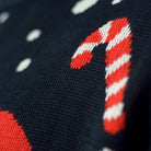 Suéter de Navidad detalle Familia Azul Gingerbread