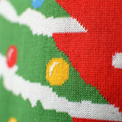 Suéter de Navidad Parejas Rojo detalle Árbol de Navidad