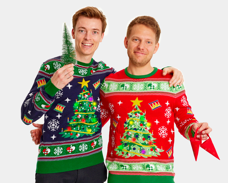 Suéter Navideño con luces para hombre