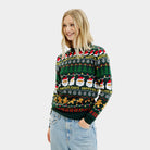 Suéter de Navidad  Verde Happy Holidays para Mujer