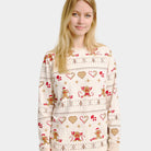 Pijama Navideña para Adultos Unisex Gingercookies Beige
