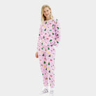 Pijama Navideña Mujer Adultos Unisex Rosa Motivos Navideños
