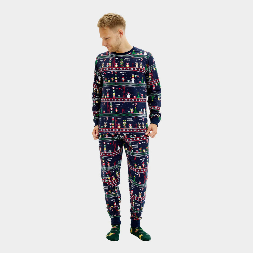 Pijama Navideña para Adultos Unisex Vintage Gaming Hombre
