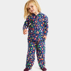 Pijama Navideña para Niños Azul con Motivos Navideños