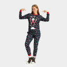 Pijama Navideña Adultos Unisex con Papá Noel Esquiador Mujer