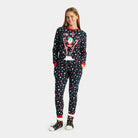 Pijama Navideña Mujer con Papá Noel Esquiador 