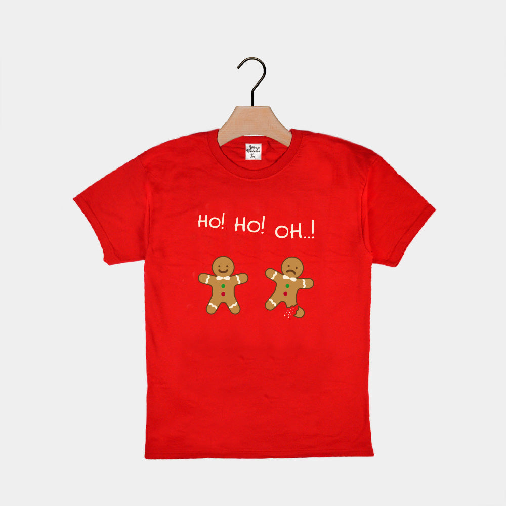 Playera Navideña para Niños Gingerbread
